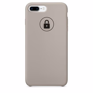 Suojakuori Silicone Case iPhone 7 Plus (8 Plus) / Pebble / pakkauksessa