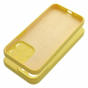 Silikoninen Suojakuori iPhone 15 PRO MAX:lle 2mm keltainen
