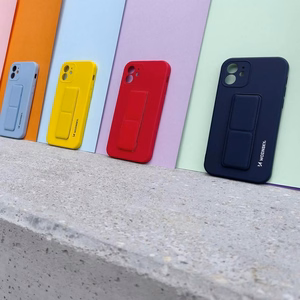 Wozinsky Kickstand Case Silicone Case with Stand Xiaomi Redmi 10X 4G / Xiaomi Redmi Note 9 Light Blue