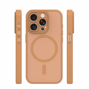 Mag Matt case for iPhone 14 Pro 6,1" brown camera protection