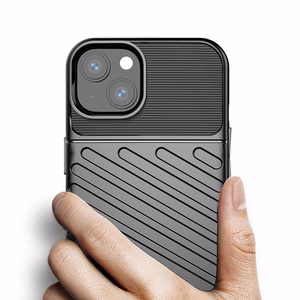 Thunder Case Joustava Kova Rugged Cover TPU Kotelo iPhone 13 mini sininen