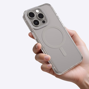 AmazingThing Titan Pro Mag Suojakuori Magneettisella Renkaalla iPhone 16 Pro:lle - harmaa