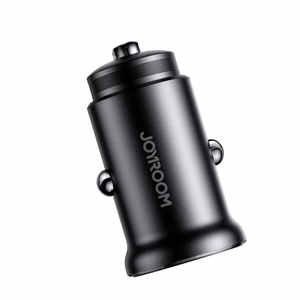 Joyroom JR-CCN06 30W 2x USB-C Metallinen Mini Autolaturi - musta
