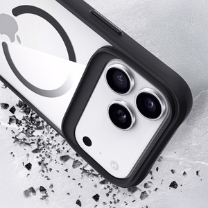 3mk Satin Armor MagCase iPhone 17 Pro Max:lle - läpinäkyvä musta