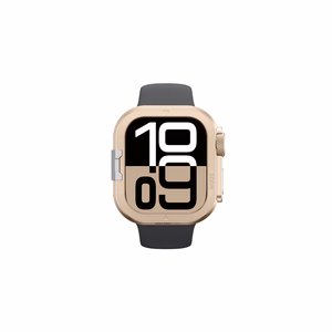 AmazingThing Titan Pro Metallisuojakuori Apple Watch 11 46mm Alumiini - Kultainen