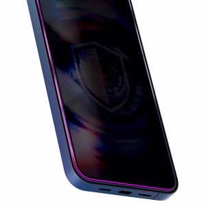 9H panssarilasi 3mk HardGlass Max Privacy -tietosuojasuodattimella iPhone 15 Pro:lle