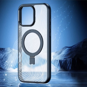 Dux Ducis Aimo Mag Suojakuori MagSafella ja jalustalla iPhone 16 Pro Max:lle - musta