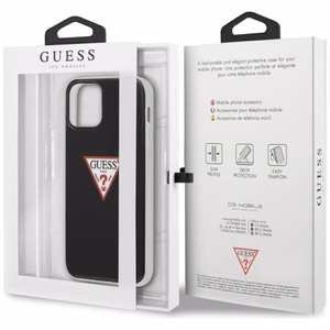 Guess GUHCP12MPCUCTLBK iPhone 12/12 Pro 6.1" musta/musta kovakotelo Triangle-mallisto