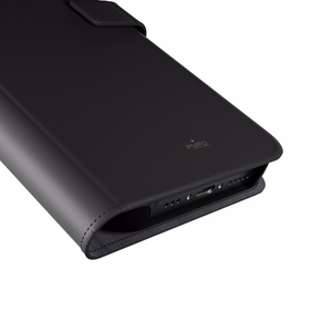 Puro Wallet Detachable MagSafe 2in1 PU-nahkainen Suojakuori läpällä ja lompakolla iPhone 16:lle - musta