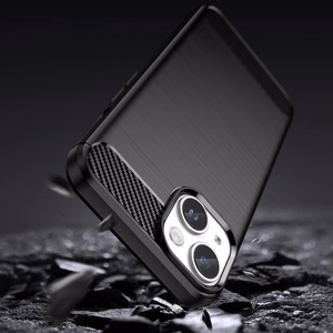 Carbon Kotelo iPhone 14 Plus joustava geeli takakuori musta