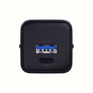 Musta 3mk Hyper GaN -seinälaturi, 20 W, QC4+/PD/PPS, USB 1A1C, EU