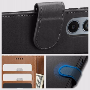 Tech-Protect Wallet Suojakuori Motorola Edge 50 Neo:lle - musta