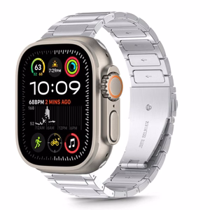 Tech-Protect Stainless Classic Apple Watch 6/7/8/9/10/SE/Ultra 1/2 (44/45/46/49mm) Hopeinen