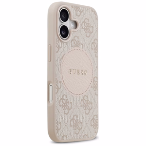 Guess 4G Circle Classic Logo MagSafe -suojakuori iPhone 17 - pinkki