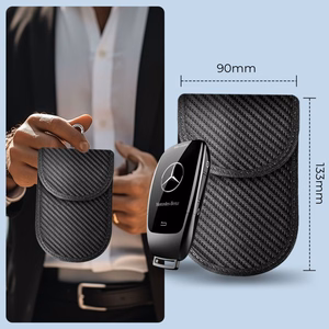 Tech-Protect KLR100 RFID Blocking auton avainsuoja - musta - hiiliteräs