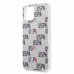 US Polo USHCP12LPCUSPA6 Logo Mania Collection suojakuori laitteelle iPhone 12 Pro Max 6.7", valkoinen