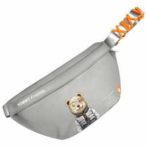 Nimmy Crossbody Cool&Cute 2.0 Karhu olkalaukku - harmaa