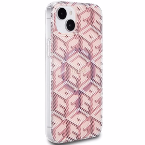 Guess IML GCube MagSafe Suojakuori iPhone 15 Plus / 14 Plus:lle - vaaleanpunainen