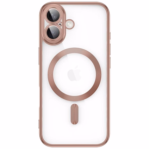 Tech-Protect MagFlex -suojakuori iPhone 17 -mallille, läpinäkyvä vaaleanpunainen