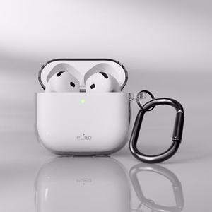 Puro 0.3 Nude -suojakuori AirPods 4:lle - läpinäkyvä