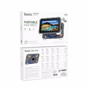 Tabletti lapsille 7,0" 4GB/32GB Hoco HD Wi-Fi Android 12 A16, harmaa