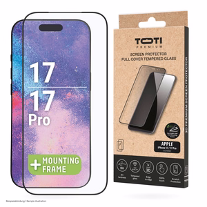 PREMIUM TEMPERED screen protector glass 3D full cover for Apple iPhone 17/16 Pro