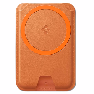 Spigen Valentinus MagFit+ MagSafe-magneettikorttikotelo puhelimelle – oranssi