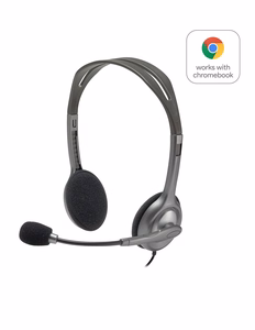 Logitech H111 stereo harmaat kuulokkeet 981-000593