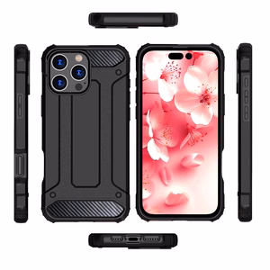 Hybrid Armor Suojakuori iPhone 16 Pro:lle - Musta