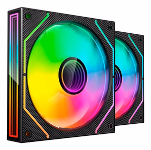 Mars Gaming MF3DPROX2 -tietokonekotelotuuletin, 12 cm, musta