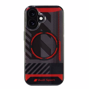 Audi IML Sport MagSafe iPhone 16 6.1" black/black hardcase AUS-IMLMIP16-RSQ/D2-BK