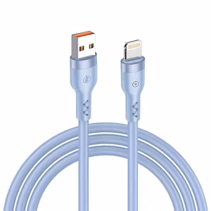 T-PHOX KAAPELI BOLD USB/LIGHTNING 3A VAALEANSININEN