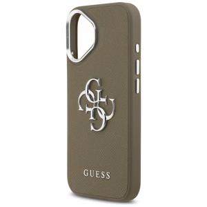 Guess Grained Big 4G Classic Logo -suojakuori iPhone 17 - ruskea