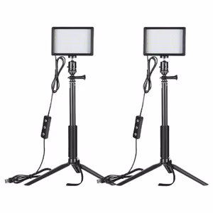 Setti Neewer ZC-10S kaksi LED-valaisinta + suodattimet + jalustat