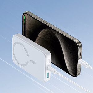 Joyroom JR-W020 20W MagSafe 10000 mAh magneettinen varavirtalähde, valkoinen