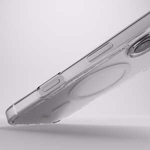 Puro Impact Clear D3O MagSafe Silikoninen Suojakuori iPhone 16:lle - läpinäkyvä