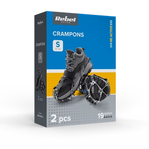 REBEL ACTIVE traction cleats for hiking shoes, size S, 32–36