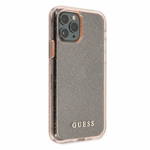 Guess GUHCN65PCGLPI iPhone 11 Pro Max vaaleanpunainen/vaaleanpunainen kova kotelo Glitter