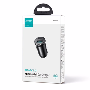 Car charger Joyroom JR-CCN05 USB-C/USB-A 30W black