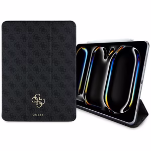 Guess GUFC13PM24PS4SGK iPad Pro 13" 2024 Musta/Musta Magneettinen 4G Big Logo