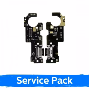 Charging Port Compatible With Xiaomi Poco M3 Pro 5G / Redmi Note 10 5G With Flex / Silver / (Service Pack)