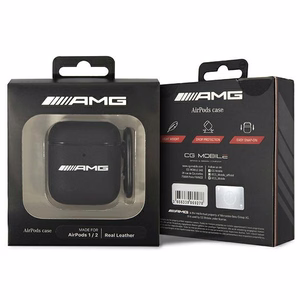 AMG AMA2SLWK AirPods kotelo musta/musta Nahkainen