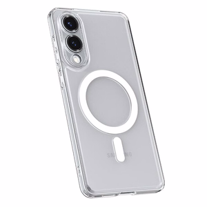 Spigen Ultra Hybrid Mag Suojakuori MagSafella Samsung Galaxy S25 Edge:lle - läpinäkyvä