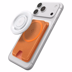 Spigen Valentinus MagFit+ MagSafe-magneettikorttikotelo puhelimelle – oranssi