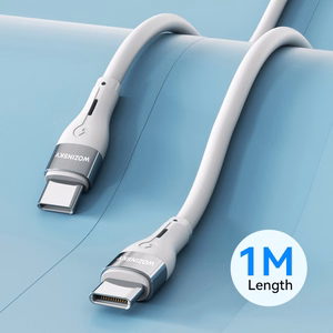 Wozinsky WSTCC1 USB-C / USB-C PD 65W kaapeli 1 m - valkoinen