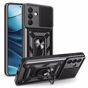 Defender Slide Suojakuori Samsung Galaxy A17 4G / A17 5G / A26 5G:lle musta