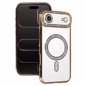 Bling MagSafe Suojakuori iPhone 17 Air:lle kultainen