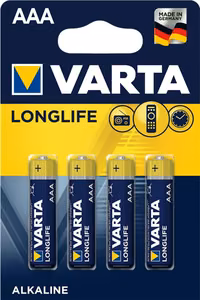 VARTA alkaliparisto R3 (AAA) Longlife 4 kpl