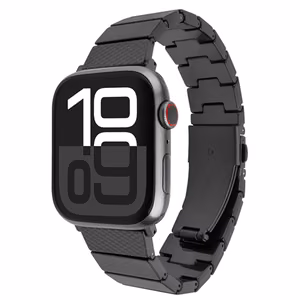 FIXED FIXREST-434-CB – epoksihartsinen kellonranneke, 44/45/46/49 mm, Apple Watch, hiilenmusta