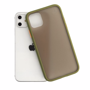 Vennus Color Button Bumper Samsung Galaxy S21 Ultra:lle oliivi